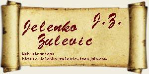 Jelenko Zulević vizit kartica